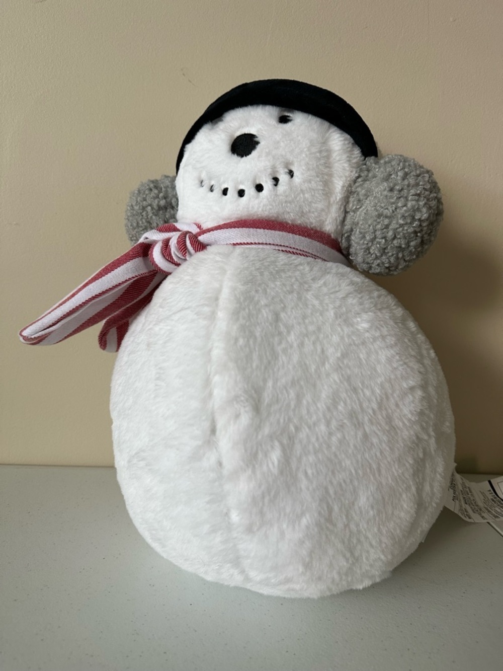 Brentwood Snowman Plush Pillow 18" Christmas Holiday Home Decorations NWOT